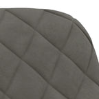 Silla de comedor de terciopelo, juego de 2 – Gris claro / Gris oscuro / Crema / Negro