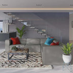 Mingle Vegan Leather 5-Piece Sectional Sofa