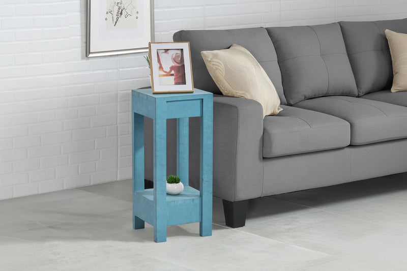 26 High Small Side Table End Table Square Nightstand for Bedroom Bed Side Living Room Sofa, D11 * W10.6 * H26