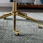 Silla giratoria de oficina tapizada en terciopelo beige / negro / rosa / gris, individual