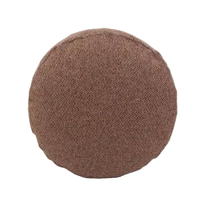 Puf redondo para pies, chocolate, 1 persona