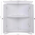 Armario esquinero con puertas, blanco/beige, 1 persona