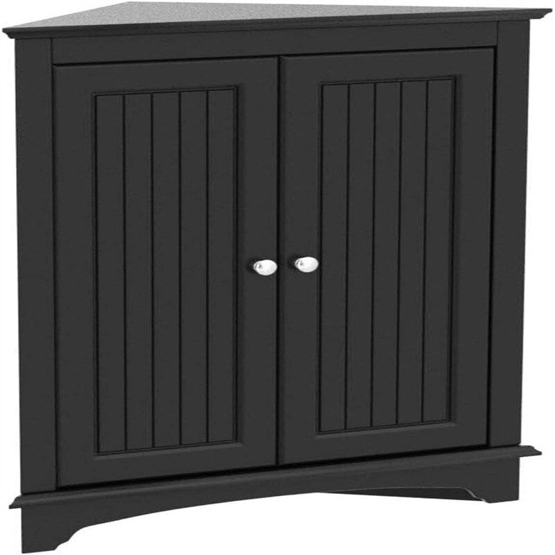 Armario esquinero con puertas, blanco/beige, 1 persona
