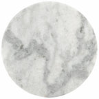 Mesa auxiliar redonda de mármol para bebidas – Marrón / Verde / Rojo / Blanco / Negro, 1 persona